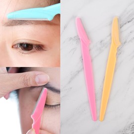 Neulsom 2-Piece Straight Eyebrow Razor Eyebrow Razor Eyebrow Trimmer Eyebrow Shaver