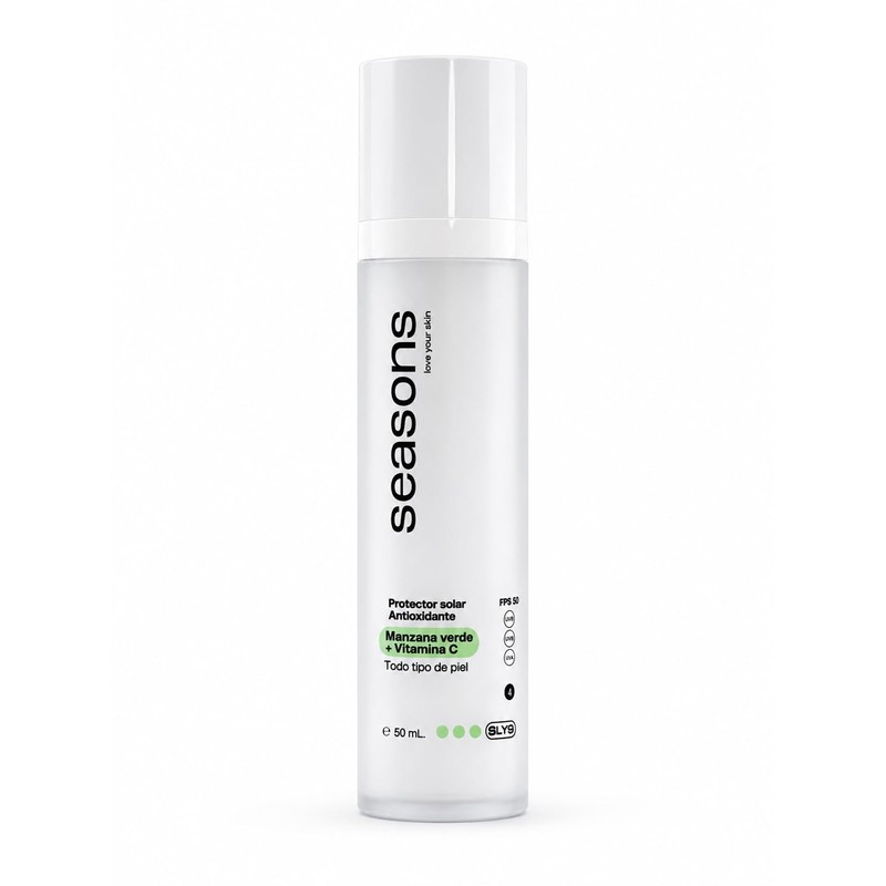 Seasons Protector Solar Antioxidante FPS 50 Manzana Verde y Vitamina