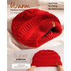 FURTALK Winter Beanie Hat for Women Satin Lined Cable Knit