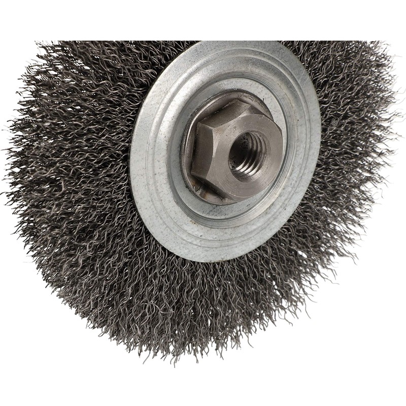 KOTARBAU® Disc Brush 120 mm with M14 Thread Corrugated Steel