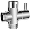 G1/2" Shower Diverter Valve - 3-Way Shower Splitter with Rubber