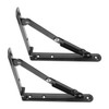 Tofficu 2pcs Heavy Duty Folding Shelf Brackets Wall Support for