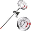 defull 12" Deep Fry Thermometer with Clip Instant Read Dial