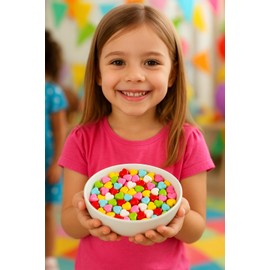 Heart Shaped Hard Candy, Sweet & Fruity Bulk Candy for Parties, Weddings, and Gifts (5 Pound, Rainbow Assorted)