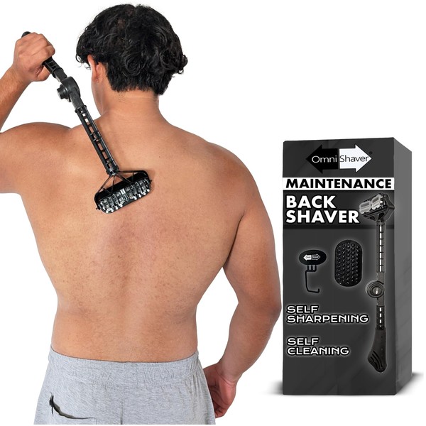 OmniShaver OmniShaver Maintenance Back Shaving Kit - Extendable Handle with