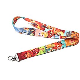 The Lion King Cartoon Characters Id Holder Lanyard Keychain