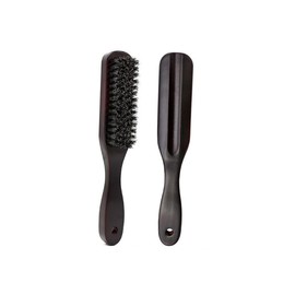 OHPHCALL 1pc Men Beard Brush Handle Pig Bristle Cleaning and Styling Tool for Personal Care Portable Grooming Brush for Beard Care and Maintenance