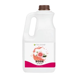 Tea Zone J1098 64 oz Rose Syrup for Tea, Sweets, Dessert Blending