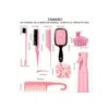 Kit 12 Piezas Peines Cepillos Atomizador Y Pinzas Cabello