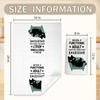 Ayyiate 2 Pcs Funny Cat Kitchen Towels Absorbent Black Cat