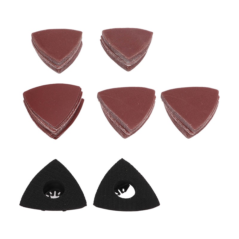 80mm Triangular Sandpaper Set Multifunctional Polishing Sanding Paper Replacement with