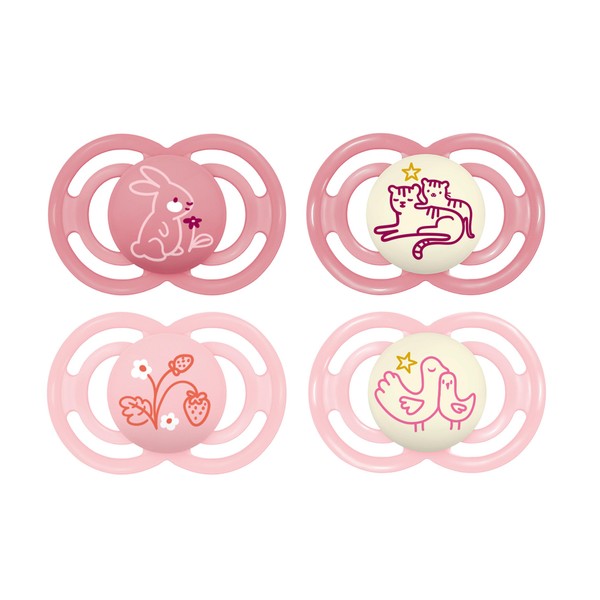 MAM Perfect Day & Night Dummy Set of 4, Glow