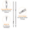 sourcing map Leather Canvas Sewing Awl Needles Set, Hand Sewing