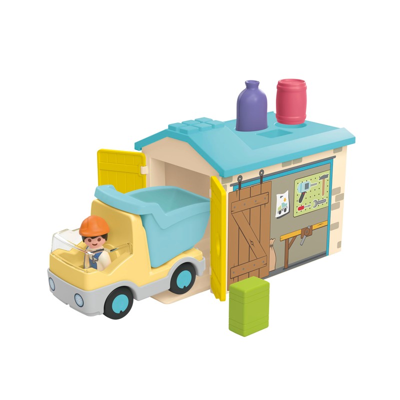 Playmobil Playmobil Junior Construction Truck with Garage