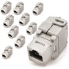 1aTTack.de Keystone Module RJ45 Cat 6a Jack Certified fully shielded