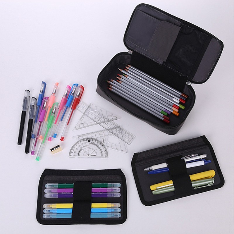 Pencil Bag Large Capacity Convenient Storage Portable Comfortable Hand Feel