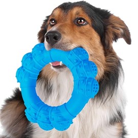 Juguetes duros para perros para masticadores agresivos, juguetes masticables indestructibles para perros medianos y grandes, juguete interactivo para 