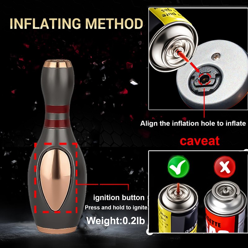 WJMTXAZH Cool Torch Metal Lighters, Novelty Windproof Jet Funny Lighter,
