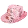 Cappello di feltro rosa con glitter