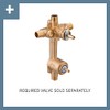 Moen Genta LX Brushed Nickel Posi-Temp Shower Valve with Built-in