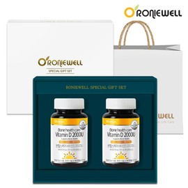 Roniwell Bone Healthcare Vitamin D 2000IU 90 capsules 2-pack gift set (total 6 months supply), single option / 로니웰 본헬스케어 비타민D 2000IU 90캡슐 2개입 선물세트 (총 6개월분), 단일옵션