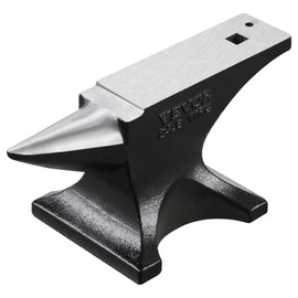 VEVOR Single Horn Anvil, 25lbs Cast Steel Anvil with Stable Base, Metal Working Tool for Blacksmiths