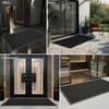 LVETOLS 3'x 5' Elestic Dirt Trapper Doormat with Rubber Backing(Jet
