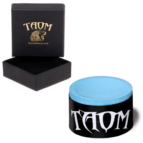 Taom Pyro Billiard Pool Cue Premium Chalk Blue in Branded