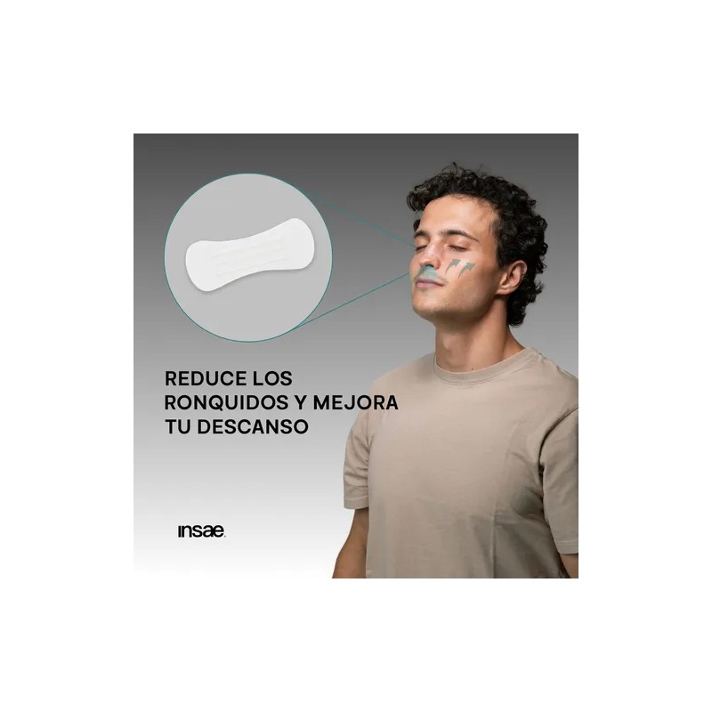 Insae 30 Tiras Nasales Antironquidos Mejora Respiración Y Descanso