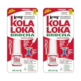 KOLA LOKA Kola Loka Pegamento Instant 5g Brocha Bltkrazy, Pack of 1 (2 -Pack of 1)