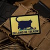 Funny OH Lawd HE TREADIN Cat Morale Meme Patch Tactical