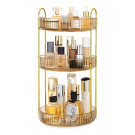 Organizador De Maquillaje Giratorio De 360 Grados 3 Niveles