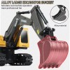 YBvaluebuy 2.4G 9/11CH RC Excavator Bulldozer Construction Toys Remote Control