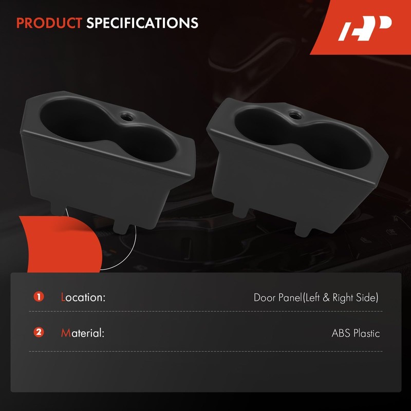 A-Premium Cup Holder Compatible with Ram 1500, 2500, 3500, 4500,