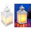 Lunartec Lantern with LED light: LED lantern with realistic flame