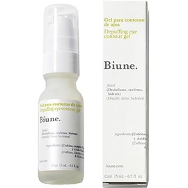Crema para Contorno de Ojos | Con Cafeína, Ácido Hialurónico y Centella Asiática | Reduce Ojeras, Bolsas y Líneas de Expresión | Fórmula Antiarrugas con Extractos Botánicos para Todo tipo de Pieles | Biune. | 15 ml