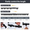 Zshine ceiling mounting or Wall mounting telescopic curtains track Home