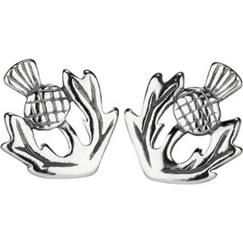 Toucan of Scotland Sterling Silver Scottish Thistle Stud Earrings Jewelry Gift for Women