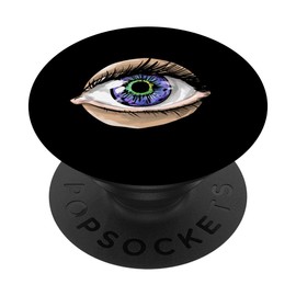 Purple Eye Eyeball With Eye Lashes