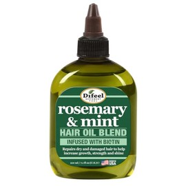 Difeel Aceite Premium para el Cabello de Romero y Menta con Biotina 7.1 oz. - Aceite Natural de Romero para el Crecimiento del Cabello y Biotina