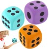 3 Pcs Large Dice, Foam Dice, Large Foam dice -