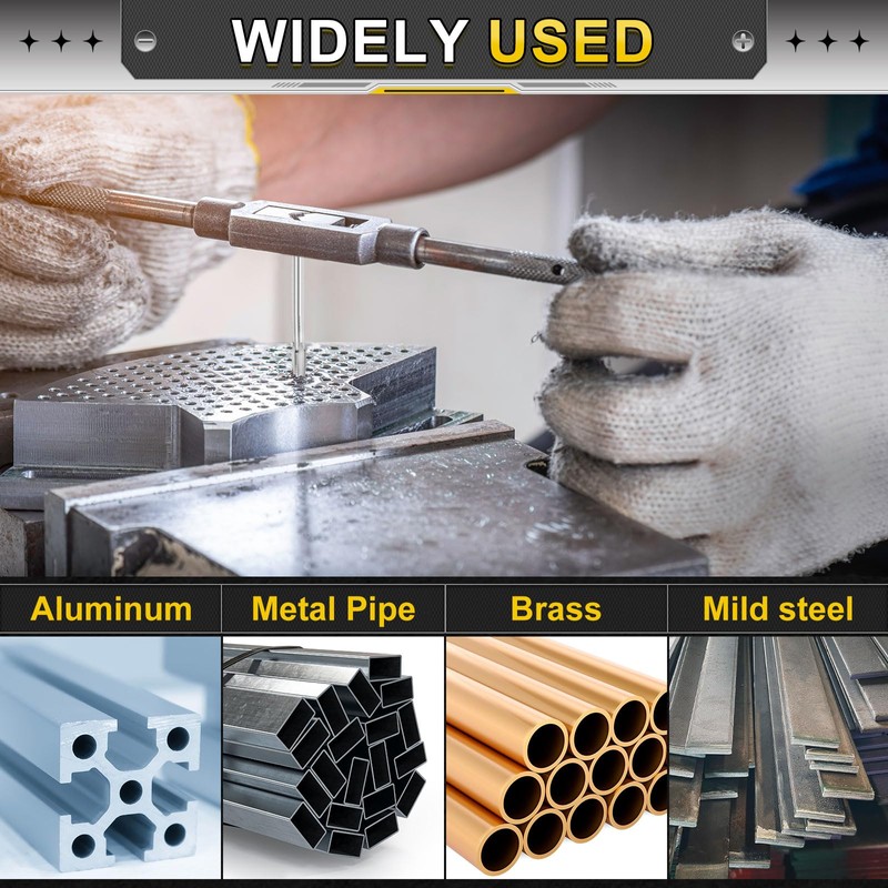 sourcing map Hand Taper Tap 7/16-14 BSW 2B Thread Taper