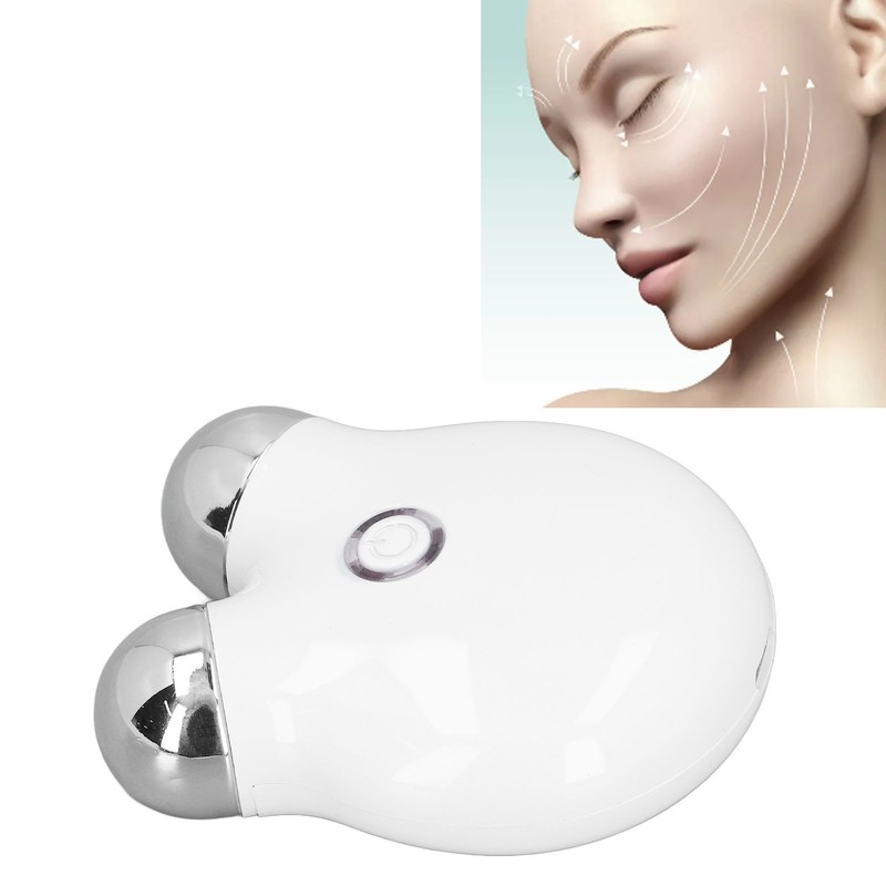 Micro Current Face Massager Dual Roller Lifting Skin Care Sculpt