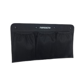 FixPockets - Pocket Storage Net for Attaching Without Drilling, for Commercial Vehicles, Motorhomes, Boats etc. (3 Pockets - 45 x 25 cm)