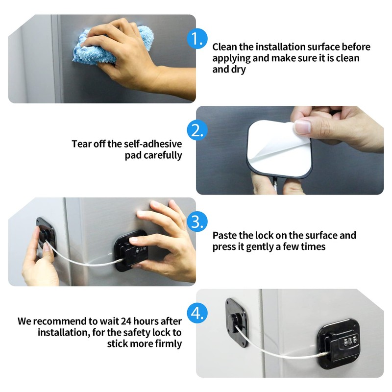 Yosemy Child Safety Cabinet Lock Fridge Lock with Digital Password