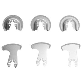 6PCS Diamond Segment Oscillating Blades Woodworking Carbide Multifunctional Saw Blade Set