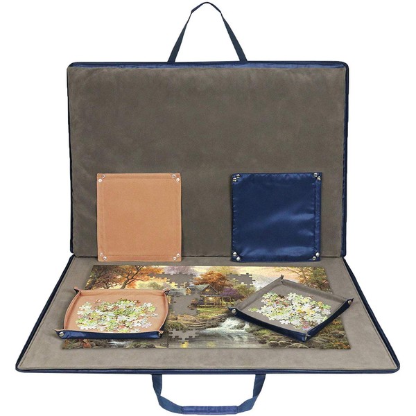Lavievert 1500 Piece Jigsaw Puzzle Board with Padded Cover, Portable