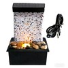 RWOORA Mini Tabletop Water Fountain with LED Light & Powerful