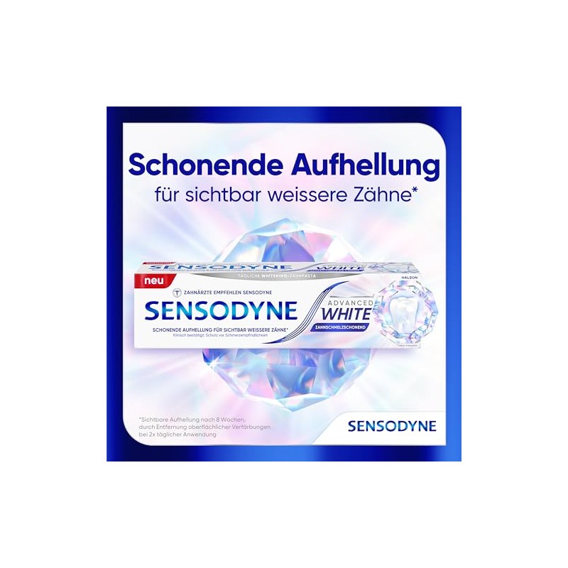 Toothpaste - Sensodyne Advanced White - Daily Whitening Tooth Cream,
