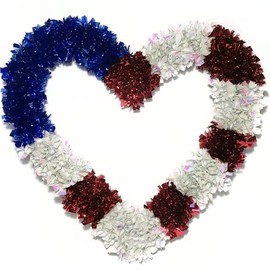 Brite Star 96-074-00 Patriotic Tinsel, Red/Blue/White